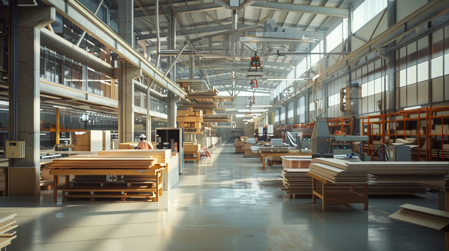 A large millwork factory shop where custom fixtures made