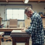 A millwork artisan at work